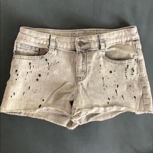 🌞3/$20 Crazy 8 Paint Splattered Cutoff Shorts